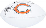 D.J. Moore Chicago Bears Autographed Franklin White Panel Football