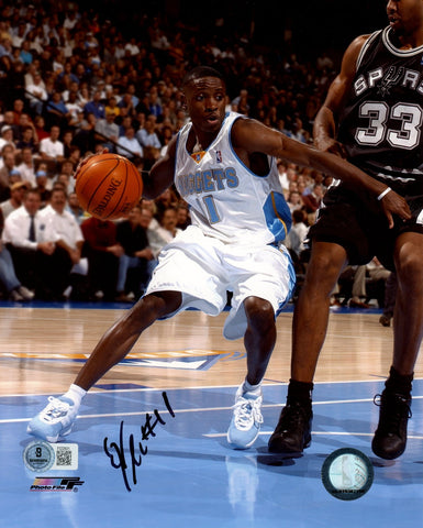 Earl Boykins Autographed/Signed Denver Nuggets 8x10 Photo Beckett 57671
