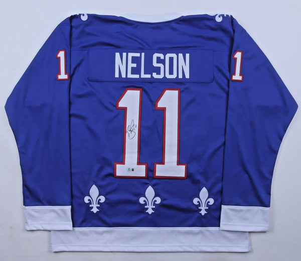 Brock Nelson Signed Colorado Avalanche / Nordiques Throwback Jersey (Beckett)