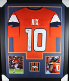 BO NIX (Broncos orange TOWER) Signed Autograph Framed Jersey Beckett