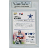 Emmitt Smith Autographed/Signed 2020 Chronicles #28 Card Slab Beckett 49908