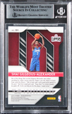 Shai Gilgeous-Alexander Signed 2018 Panini Prizm #184 Rookie Card BAS Slabbed 2
