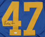 LeRoy Irvin Signed Rams Jersey (JSA) Los Angeles Defensive Back 1980–1989