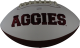 Johnny Manziel Autographed Texas A&M Aggies Logo Football Heisman JSA 59379
