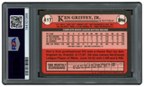 Ken Griffey Jr. Signed 1989 Topps Traded RC 41T Seattle Mariners Sig 10 PSA/DNA