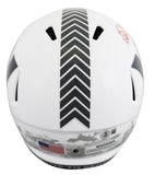 Commanders Magic Johnson Signed STS III F/S Speed Rep Helmet w/ Red Sig BAS W