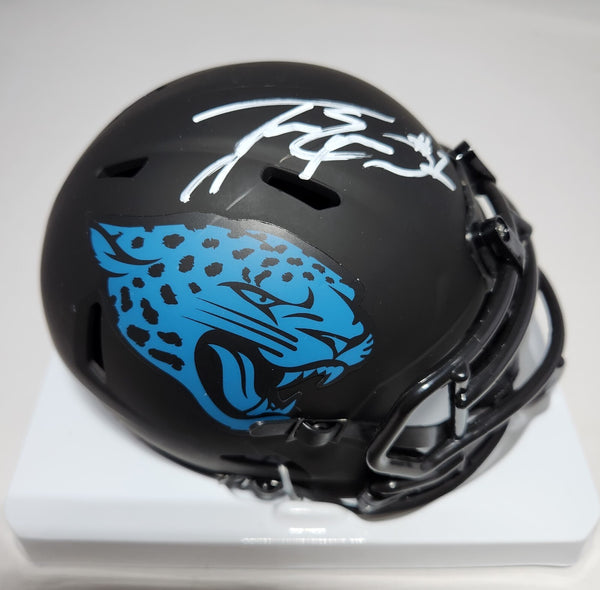 Jaguars TRAVIS ETIENNE Signed Riddell ECLIPSE Speed Mini Helmet AUTO - BAS