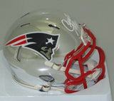 Patriots Hall of Famer CURTIS MARTIN Signed Riddell CHROME Mini Helmet AUTO PSA