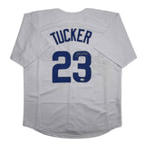 Autographed/Signed Kyle Tucker Los Angeles White Baseball Jersey JSA COA