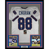 FRAMED Autographed/Signed EVAN ENGRAM 33x42 New York Color Rush Jersey JSA COA