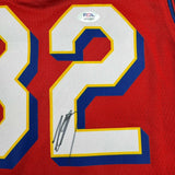 Autographed/Signed Karl-Anthony Towns 2024-2025 Red All-Star Jersey PSA COA