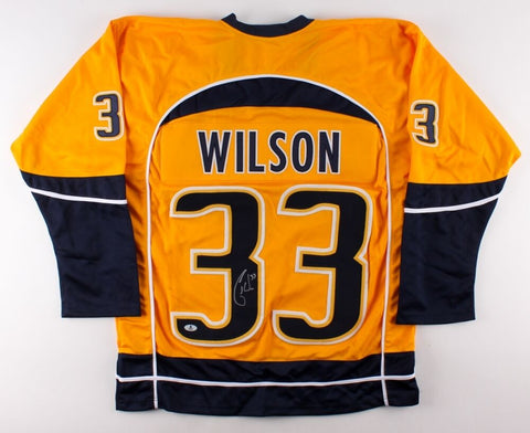 Colin Wilson Signed Predators Jersey (Beckett ) 7th Overall Pick 2008 NHL Draft
