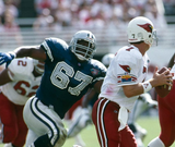 Russell Maryland Signed Dallas Cowboys Jersey (JSA COA) 3xSuper Bowl Champ / D.T