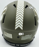 Ja'Marr Chase Autographed Bengals Camo Green Full Size Salute To Service Speed A