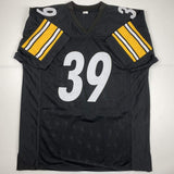 Autographed/Signed Minkah Fitzpatrick Pittsburgh Black Jersey Beckett BAS COA