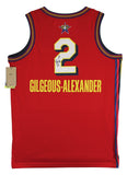 Shai Gilgeous-Alexander Signed Red ASG Nike Jordan Swingman Jersey JSA #CE51664