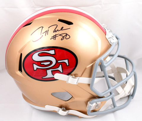 Jerry Rice Autographed San Francisco 49ers F/S 64-95 Speed Helmet - Fanatics