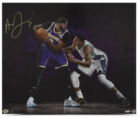 Anthony Davis Autographed Lakers "One on One 20" x 24" Photograph UDA