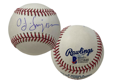 O.J. Simpson Autographed Official Major League Baseball Beckett