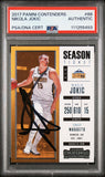Nuggets Nikola Jokic Authentic Signed 2017 Panini Contenders #88 Card PSA Slab