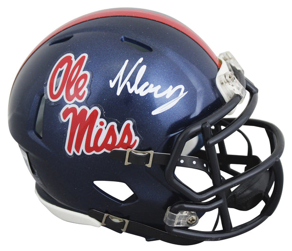 Ole Miss Kewan Lacy Authentic Signed Speed Mini Helmet Autographed BAS
