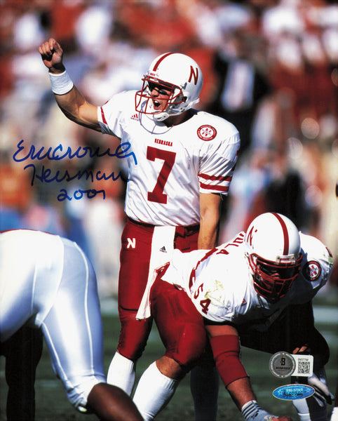 Eric Crouch Autographed 8x10 Photo Nebraska "Heisman 2001" Beckett QR #BM37799
