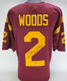 Robert Woods Signed USC Trojans Jersey (Beckett) Houston Texans Wide Receiver