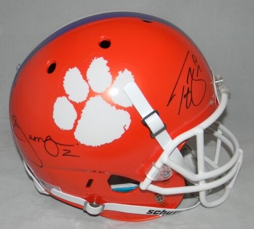 crimson tigers football helmet SAMMY WATKINS TAJH BOYD AUTOGRAPHED SIGNED CLEMSON TIGERS FULL SIZE HE – Super Sports Center