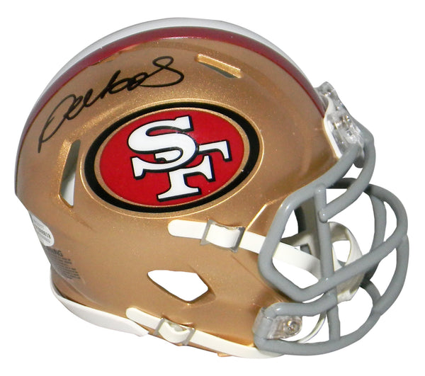 DEEBO SAMUEL AUTOGRAPHED SAN FRANCISCO 49ERS SPEED MINI HELMET BECKETT