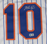 Marcus Semien Signed New York Mets Pinstriped Jersey (Beckett) 2023 World Champ