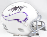 Adrian Peterson Autographed Vikings Alt 24 Speed Mini Helmet-Beckett W Hologram