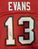 MIKE EVANS SIGNED TAMPA BAY BUCCANEERS NIKE AUTHENTIC SCREENPRINT JERSEY BAS