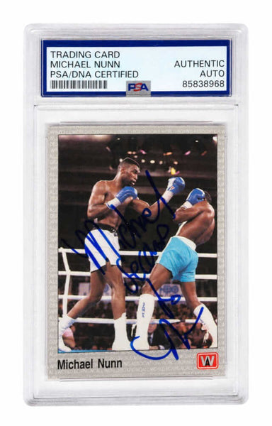 Michael 'Second To' Nunn Signed 1991 All World Boxing Trading Card #29 (PSA/DNA)