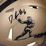 Devonta Smith Alabama Crimson Tide Autographed Gold Heisman Speed Mini Helmet