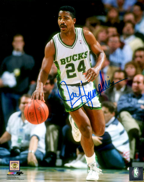 Milw Bucks JAY HUMPHRIES Signed 8x10 Photo #1 AUTO - 1984 1st Round Pick