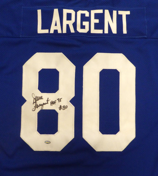 Seattle Seahawks Steve Largent Autographed Blue Jersey "HOF 95" MCS Holo #88496