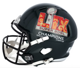 Saquon Barkley Autographed Eagles SB LIX Champions Logo Speed Helmet Fanatics