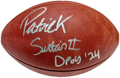 Patrick Surtain II Autographed & Inscribed Denver Broncos NFL Football | BAS COA