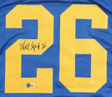 Wendell Tyler Signed Los Angeles Rams Jersey (Beckett) Super Bowl XIX Champ / WR