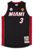 Dwyane Wade Heat Signed Mitchell & Ness 12-13 Authentic Jersey w/Patches & Insc