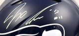 Jaxon Smith-Njigba Autographed Seahawks F/S Speed Authentic Helmet- Fanatics