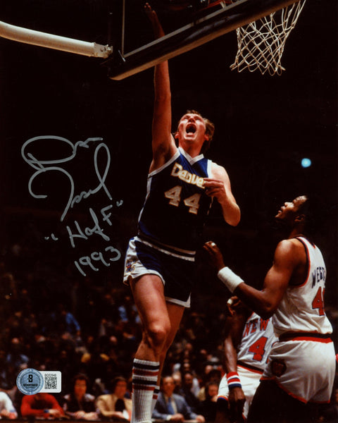 Dan Issel Autographed/Signed Denver Nuggets 8x10 Photo HOF Beckett 57458