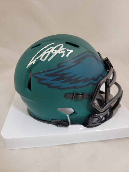 COOPER DEJEAN SIGNED PHILADELPHIA EAGLES RAVE SPEED MINI HELMET FANATICS COA