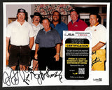 Redskins Hogs - Jacoby Grimm + 4 Autographed/Signed 8x10 Photo JSA BA210397
