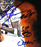 Bradley Roby Inscribed "SB 50 Champ" Autographed 8x10 Photo JSA COA