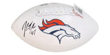 John Lynch Signed Denver Broncos Logo Football (Beckett) Super Bowl XXXVII Champ