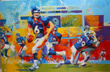 Jay Cutler, Brandon Marshall, Tony Scheffler Original Art Piece JSA COA