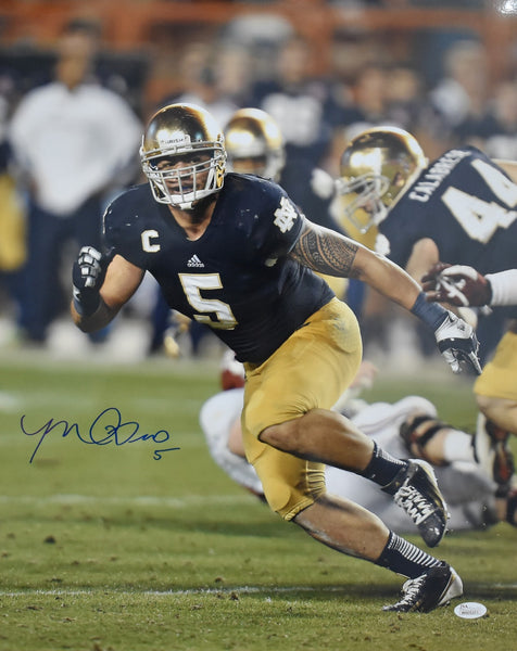Manti Te`o Signed/Autographed 16x20 Photo Notre Dame JSA 212443