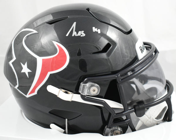 Kayshon Boutte Autographed Houston Texans Mid-Size SpeedFlex Helmet - Beckett W
