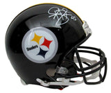 Troy Polamalu Signed Steelers Full Size Proline Black Helmet Beckett 151603